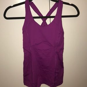 Pink Lululemon tank top